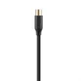 CABLE BELKIN F3Y057BT2M  COAXIAL ANTENA RCA 90dB 2M NEGRO CONECTORES GOLD