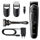RECORTADORA / AFEITADORA BRAUN BT5342 CONTROL DE PRECISION - RECARGABLE + CUCHILLA + 2 ACCESORIOS 39 AJUSTES DE LONGITUD