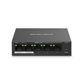 SWITCH NO GESTIONABLE MERCUSYS MS105GP 5P 10/100/1000 DE ESTOS 4P POE+ 65W ETHERNET MINI DESKTOP