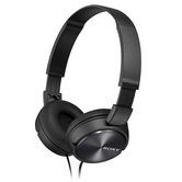 HEADSET SONY MDR-ZX310AP  COMPACTOS MICROFONO INTEGRADO CABLE 1.2m CONEXION JACK 3.5 CON CONTROL REMOTO COLOR NEGRO