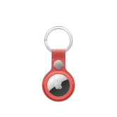 AIRTAG FINEWOVEN KEY RING CORAL