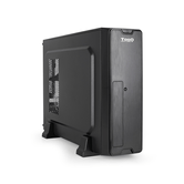 TOOQ  Caja Slim Micro-ATX TQC-3007U3C-B, Negra  Negro Incluye Fuente