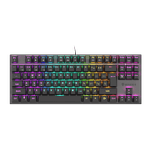 TECLADO GAMING GENESIS THOR 303 TKL RGB NEGRO MECANICO SWITCH OUTEMU ROJO