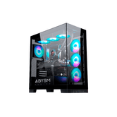 Caja ABYSM  Danube Sava H500 Black RGB Negro, Transparente