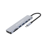 ADAPTADOR USB-C 7IN1 CONCEPTRONIC HDMI   USB-A 3.0x3   USB-C PD 100W LECTOR SD/MICROSD DONN19G