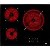 VITROCERAMICA INDEPENDIENTE RADIANTES TEKA TZ PRO 6315 3 ZONAS COCCION ANCHO 60 CM