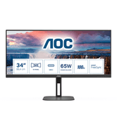 Monitor AOC U34V5C/BK 34" LCD VA UltraWide Quad HD HDMI Altavoces