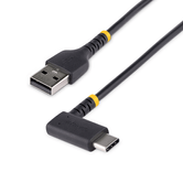 CABLE 1M DE CARGA USB A USB C ACODADO - USB 2.0 - TIPO  C