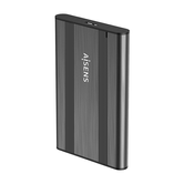 AISENS Caja Externa 2,5? 9.5mm SATA a USB 3.0/USB3.1 Gen1, Gris