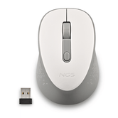 RAT??N ??PTICO INALÁMBRICO NGS DEW WHITE CON NANO RECEPTOR-800/1600 DPI 2,4GHZ BLANCO