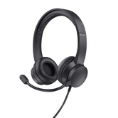 HEADSET TRUST HS-201 25373 USB MICROFONO PLEGABLE DIADEMA AJUSTABLE