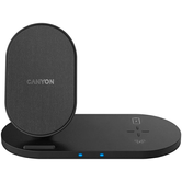 CANYON Estacion de carga inalambrica 2 en 1 10W+5W Negro CNS-WCS202 CNS-WCS202B