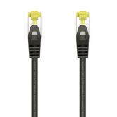 AISENS Cable De Red Latiguillo RJ45 LSZH Cat.7 600 MHz S/FTP PIMF AWG26, Negro, 1.0 m