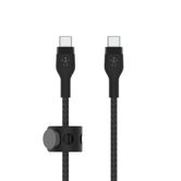 CABLE BELKIN CAB011BT1MBK USB-C A USB-C BOOST CHARGE 1M SILICONA TRENZADO NEGRO CIERRE MAGNETICO