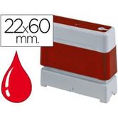 SELLO TINTA STAMP RED 22 X 60 MM UNITARIO PR2260R