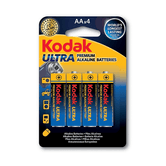 PILA KODAK ULTRA PREMIUM ALCALINA LR6 AA BLISTER 4 UNIDADES 3000 mAh  1.5V (ecotasas incluidas)