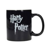 TAZA CERAMICA LOGO HARRY POTTER BLANCO Y NEGRO HARRY POTTER