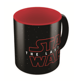 TAZA CERAMICA NEGRA-ROJA LOGO STAR WARS EP VIII