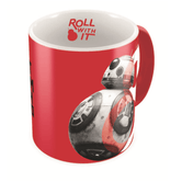 TAZA CERAMICA ROJA-BLANCA BB-8 HEROE RESISTENCIA STAR WARS EP VIII