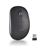 MOUSE NGS WIRELESS FOG PRO NEGRO 1000DPI 2 BOTONES NANO RECEPTOR 2.4GHZ