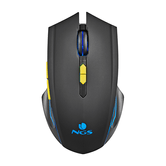 MOUSE NGS WIRELESS GMX-200 RECEPTOR 2,4GHZ 800-1200-2400-3200 DPI BAT. 300 mAh NEGRO