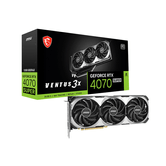 TARJETA GRAFICA MSI GEFORCE RTX 4070 SUPER VENTUS 3X | 12GB | GDDR6X | DLSS3