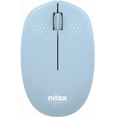 Nilox Ratón Wireless, 1000 DPI, 3 botones, Azul