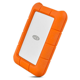 LACIE RUGGED - Disco Duro Externo, 2.5", USB 3.1 Tipo C, 1TB, Naranja y Plata