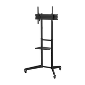 AISENS Soporte de Suelo ECO con Rueda  Bandeja para DVD para Monitor TV 50Kg de 37 70  Negro