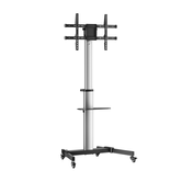 Aisens - Soporte De Suelo Con Rueda, Bandeja Para Dvd Para Monitor/Tv