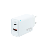 CARGADOR USB PARED COOLBOX GAN 45W USB-C/USB-A QC3.0 BLANCO