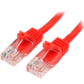 Cable de Red de 10m Rojo Cat5e Ethernet sin Enganche