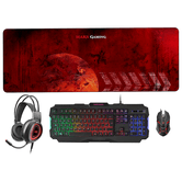 COMBO GAMING MARS GAMING MCPRGB2 Teclado + Ratón + Auriculares + Alfombrilla XXL