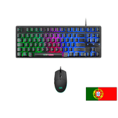 PACK TECLADO Y MOUSE MARS GAMING MCPTKL TECLADO EN PORTUGUES DE FORMATO REDUCIDO TKL RGB BRATHING & FLOW MOUSE 3200DPI H-MECH RGB