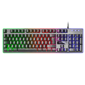 TECLADO EN FRANCES HIBRIDO H-MECANICO MARS GAMING MK220FR BLACK SWITCH H-MECHANICAL RETROILUMINADO FULL RGB PROGRAMABLE POR HARDWARE ANTIGHOSTING