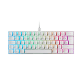 TECLADO MECANICO ULTRA COMPACTO MARS GAMING MKMINI WHITE FULL RGB CHROMA SWITCH OUTEMU PRO BLUE