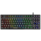 TECLADO H-MECANICO COMPACTO TKL MARS GAMING MKTKL SWITCH RED ILUMINACION RGB VERION PORTUGUES