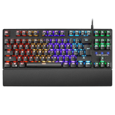 TECLADO MECANICO COMPACTO TKL MARS GAMING MKXTKL PORTUGUES SWITCH AZUL OUTEMU SQ ILUMINACION RGB  REPOSAMUÃ?ECAS EXTRAIBLE