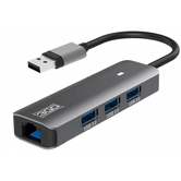 3GO HUB USB 3.0 3 PUERTOS USB3.0 + ETHERNET 1PTO