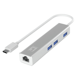 TARJETA DE RED 10/100/1000 LEVELONE USB-0504 USB TIPO C + HUB USB3.0