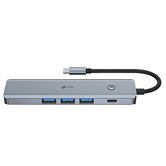 LEOTEC DOCKING STATION 6EN1 1USB-C PD100 POWER&DATOS 3USB3.0 1HDMI 4K 30HZ