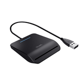 LECTOR DE TARJETAS EXTERNO DNI TRUST  COMPATIBLE CON DNIE Y SMARTCARDS  USB 2.0  NEGRO  23890