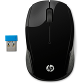 HP 200 BLACK WIRELESS MOUSE