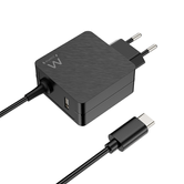 CARGADOR DE PARED EWENT EW3979 USB-C CON DP 45W + PUERTO USB-A