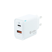 CARGADOR USB PARED COOLBOX GAN 30W USB-C/USB-A QC3.0 BLANCO