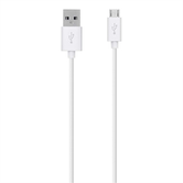 CABLE DE CARGA Y SINCRONIZACIÓN BELKIN F2CU012BT2M-WHT  DE MICRO-USB A USB MIXIT COLOR BLANCO