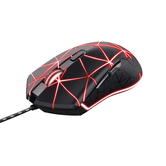 MOUSE OPTICO TRUST GAMING GXT 133 LOCX ILUMINACION LED 800-4000ppp  DPI  6 BOTONES PROGRAMABLES 22988