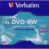 PACK 5 DVD-RW 4,7 GB VERBATIM 4X