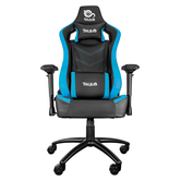 SILLA GAMER TALIUS VULTURE NEGRA/AZUL BUTTERFLY, 4D, BASE METWAL, RUEDAS NYLON