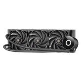 SISTEMA DE REFRIGERACION LIQUIDA PROFESIONAL MARS GAMING MLPRO360 NEGRO 3x120mm RODAMIENTO FDB DE COBRE TPD 600W  PARA PROCESADORES INTEL Y AMD